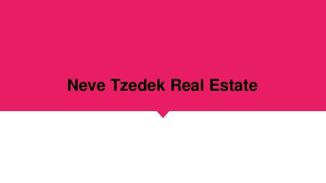 Neve Tzedek Real Estate
 