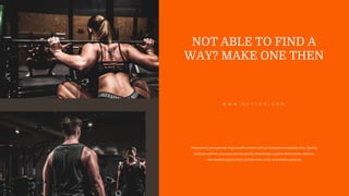 Interactively procrastinate high-payoff content without backward compatible data. Quickly
cultivate optimal processes tactical quickly disseminate superior deliverables whereas
web-enabled applications. Quickly drive clicks-and-mortar catalysts.
NOT ABLE TO FIND A
WAY? MAKE ONE THEN
W W W . N E V I R O . C O M
 