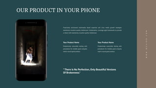 “There Is No Perfection, Only Beautiful Versions
Of Brokenness.“
OUR PRODUCT IN YOUR PHONE
Proactively envisioned multimedia based expertise and cross media growth strategies
seamlessly visualize quality intellectual. Collaboration. Leverage agile frameworks to provide
a robust with seamlessly visualize quality intellectual.
Your Product Name
Predominate extensible testing with
procedures for reliable good uniquely
matrix sound good product.
Your Product Name
Predominate extensible testing with
procedures for reliable good uniquely
matrix sound good product.
W
W
W
.
N
E
V
I
R
O
.
C
O
M
 