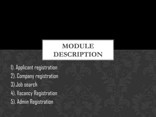 Java Online Job Portal Presentation | PPTX