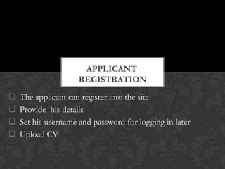 Java Online Job Portal Presentation | PPTX