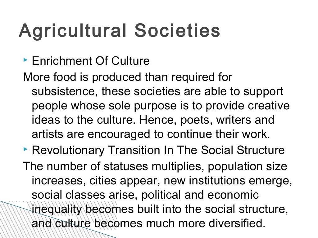 Types Of Societies