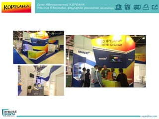 Сеть Автозапчастей КОРЕАНА
Участие в выставке, регулярные рекламные кампании
 