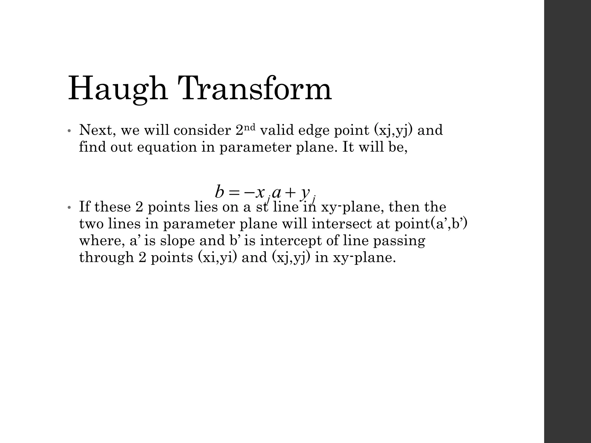 Edge Detection using Hough Transform | PPTX