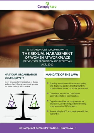 Sexual Harassment Of Women At Workplace