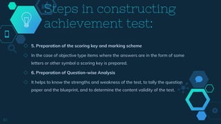 Standardized and non-standardized test -Tests of Achievement | PPTX