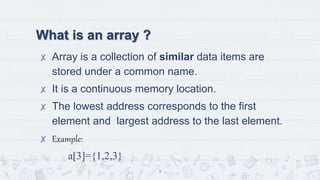 Array in c programming | PPT