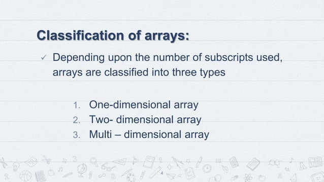 Array in c programming | PPT