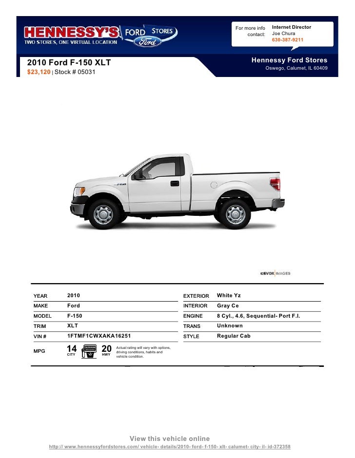 New 2010 Ford F 150 Xlt