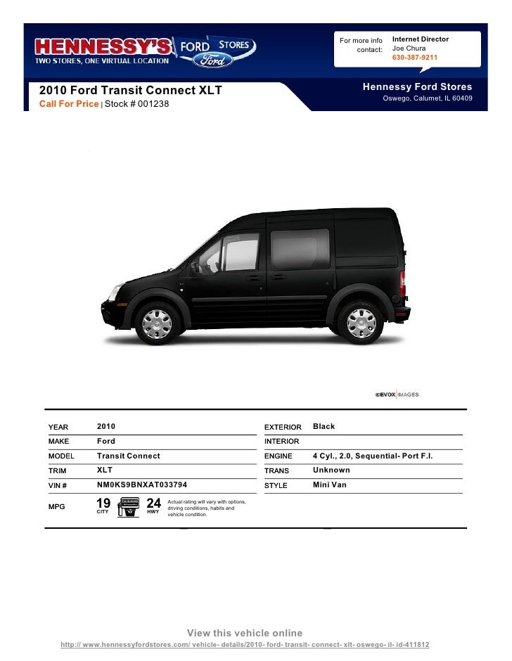 2010 ford transit connect xlt