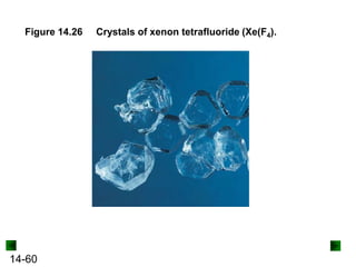 Figure 14.26

14-60

Crystals of xenon tetrafluoride (Xe(F4).

 