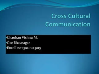 •Chauhan Vishnu M.
•Gec Bhavnagar
•Enroll no:130210125015
 