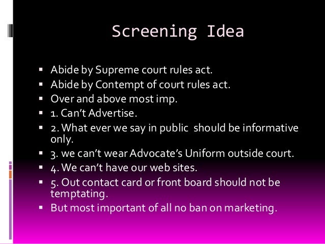 act form legal profession 2 of India Marketing ( Firm in in Law New Ethically form