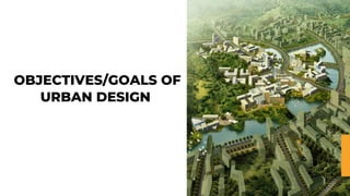 OBJECTIVES/GOALS OF
URBAN DESIGN
 