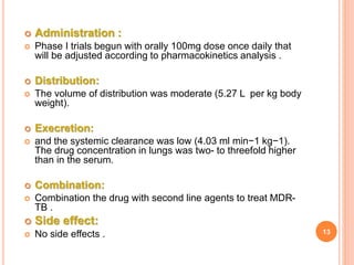 New agents for the treatment of drug resistant Mycobacterium ...