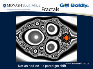 Fractals




Not an add-on – a paradigm shift
 