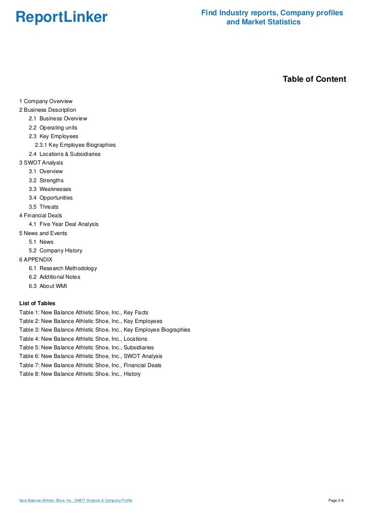 new balance company profile