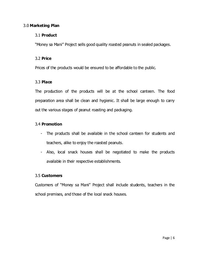 Sample Income Generating Project Proposal In School In The Philippines 