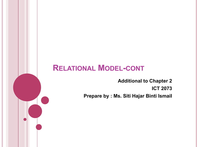 Relational Model | PPT