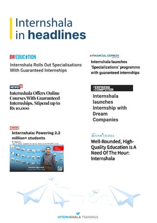 Internshala
in headlines
 