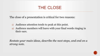 Designing and Delivering Oral Presentations | PPTX