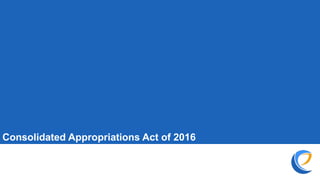 Consolidated Appropriations Act of 2016
 