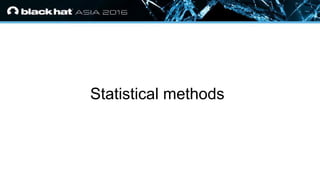 • Click to edit Master text styles
— Second level
• Third level
— Fourth level
» Fifth level
Statistical methods
 