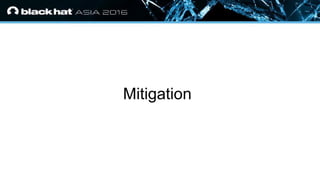 • Click to edit Master text styles
— Second level
• Third level
— Fourth level
» Fifth level
Mitigation
 