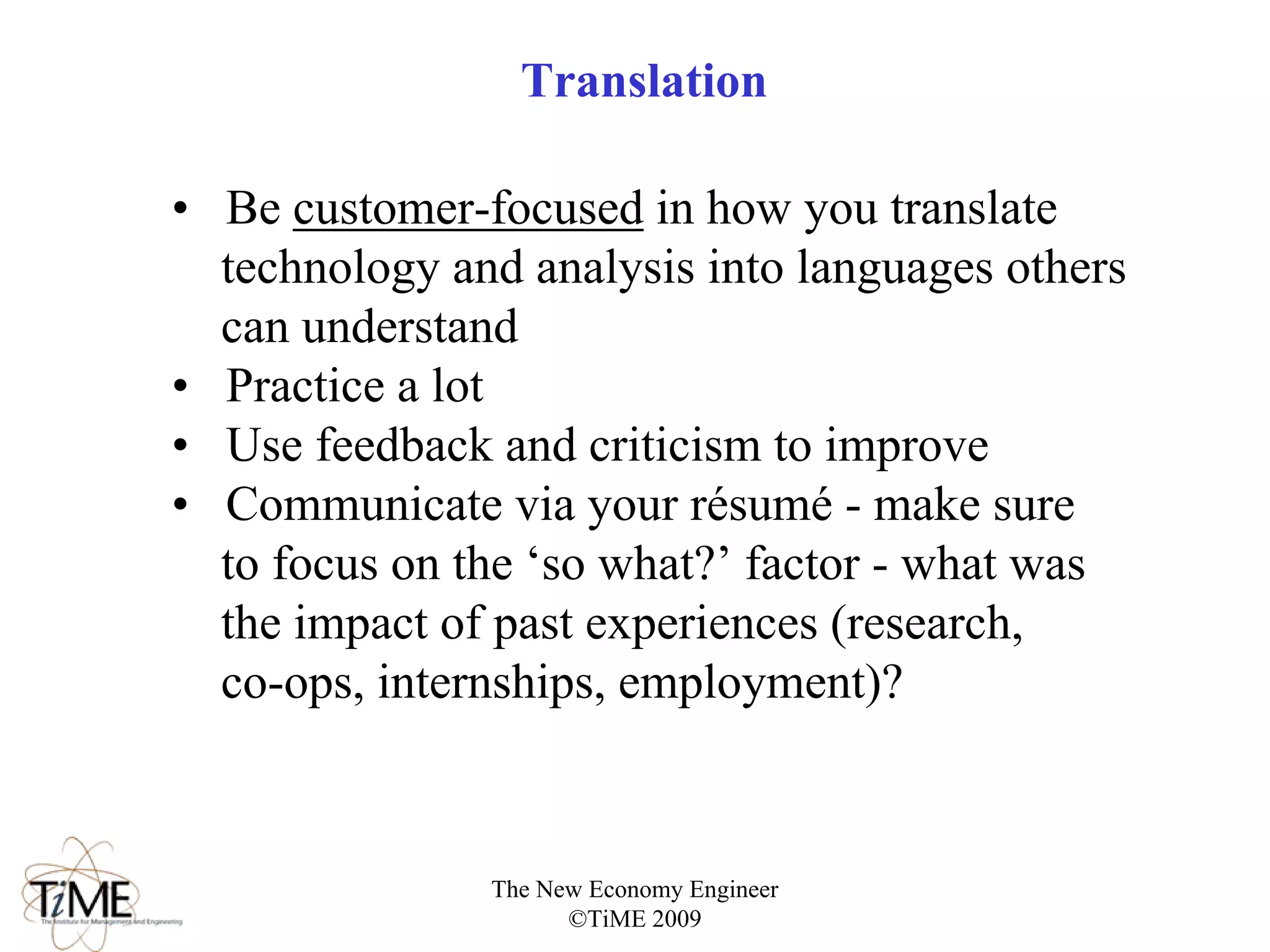 New Economy Engineer v.1