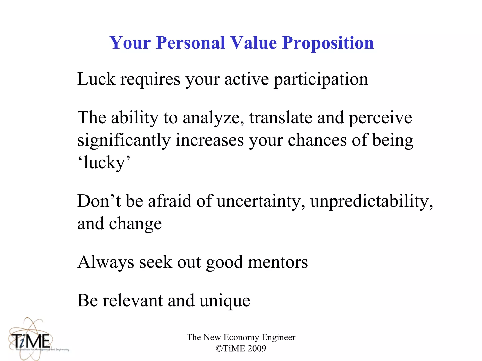 New Economy Engineer v.1