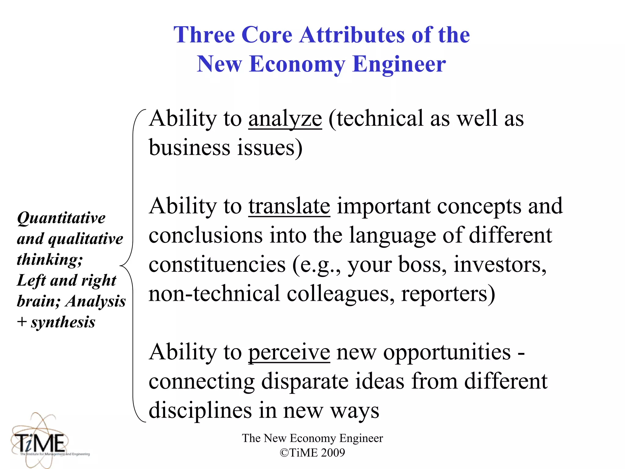 New Economy Engineer v.1