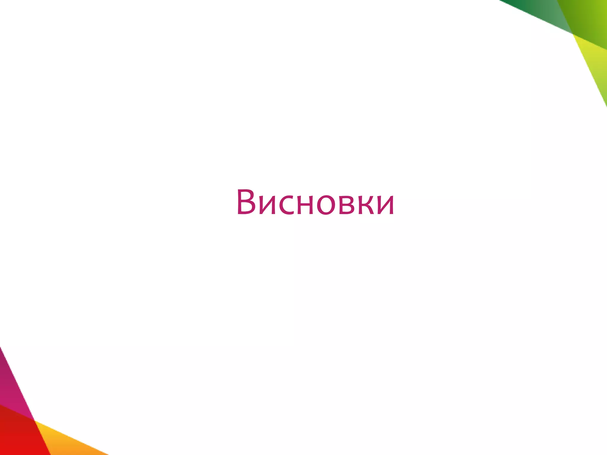 Висновки
 