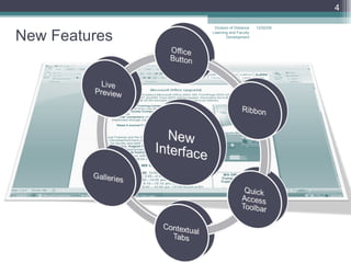 New Features 06/07/09 Division of Distance Learning and Faculty Development 