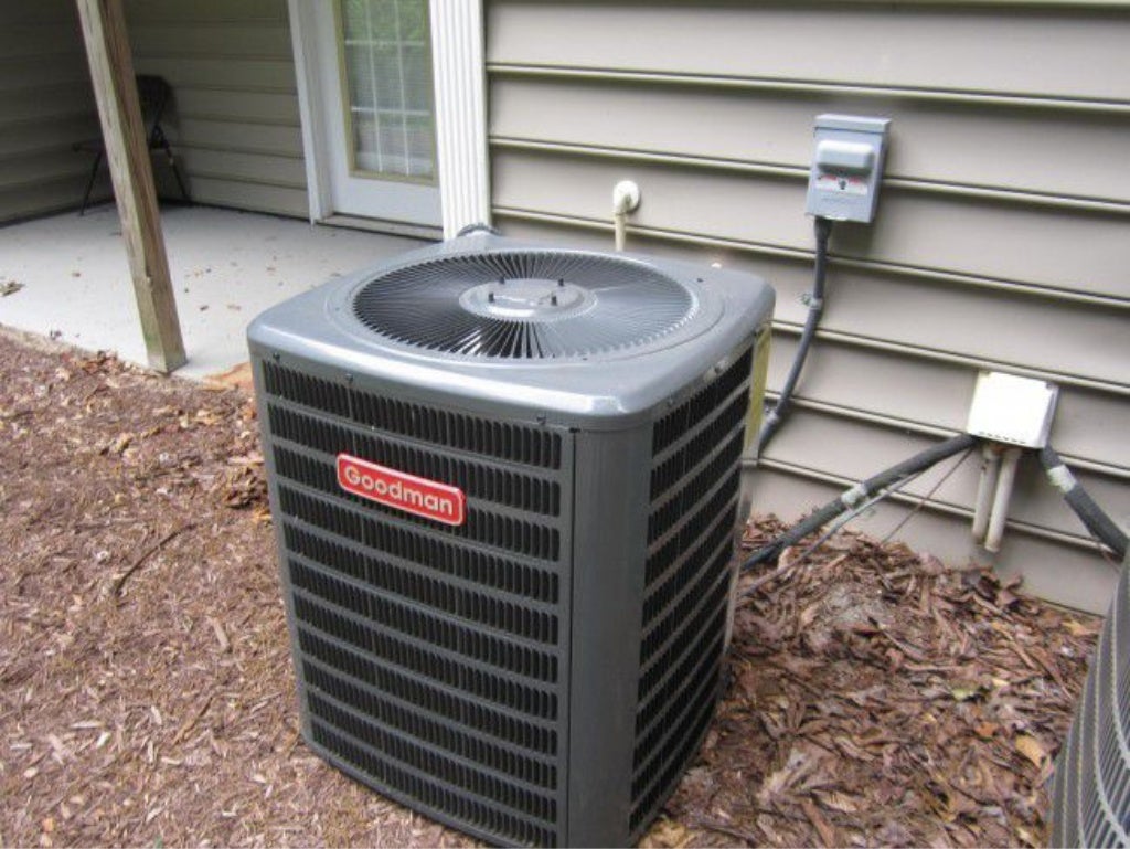 New goodman hvac unit installation fayetteville nc