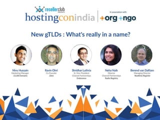 New gTLDs : What's really in a name? Panel Discussion