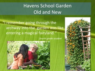 Havens School Garden Old and New ,[object Object],[object Object]