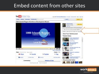 Embed content from other sites 