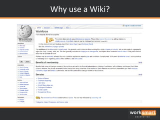 Why use a Wiki? 