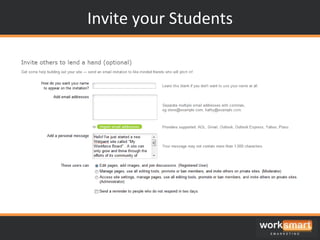 Invite your Students 