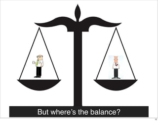 But where’s the balance?
10

 