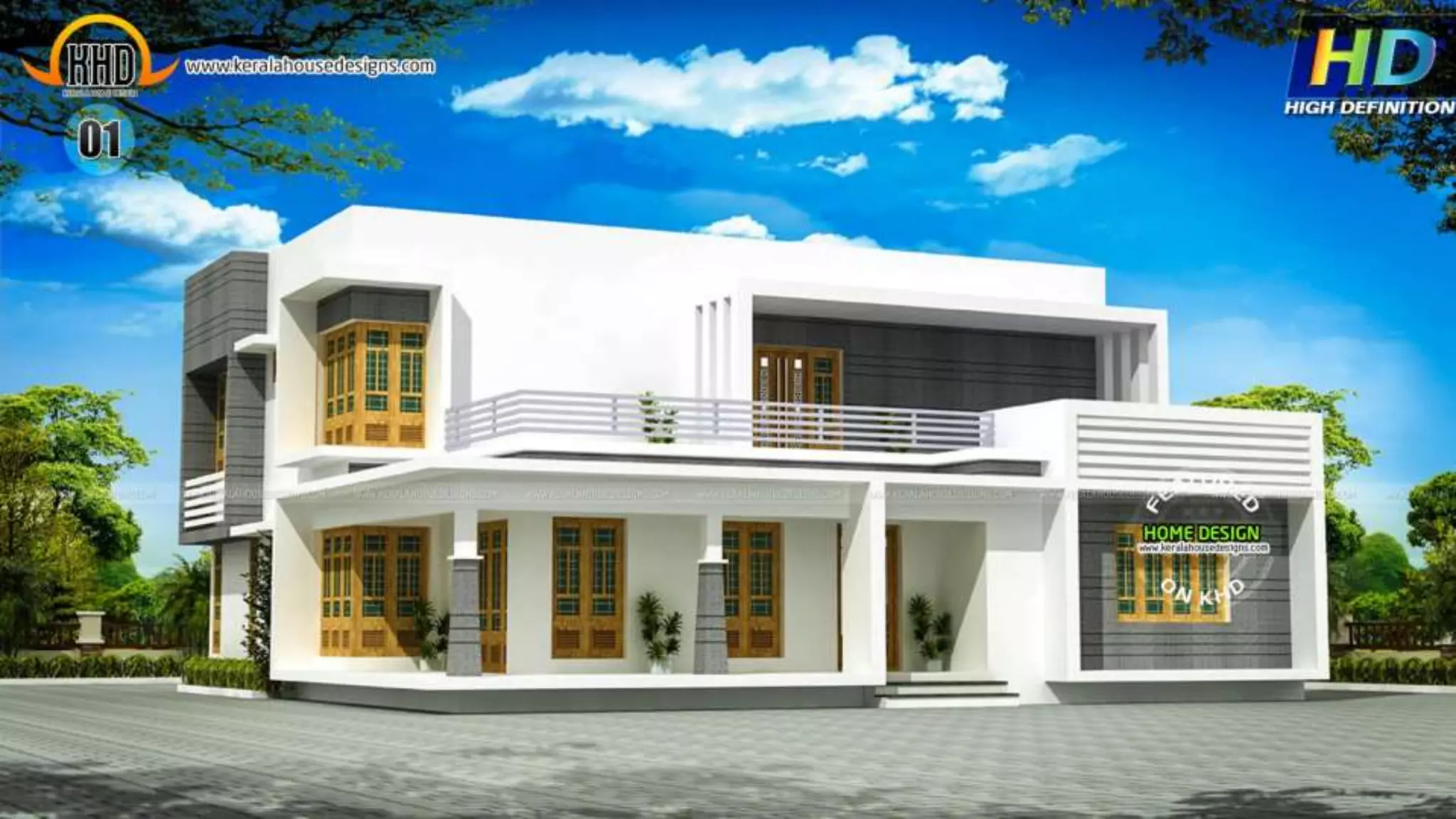 New Kerala house plans August 2015 | PPTX, image size:2048x1152