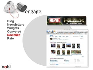 engage Blog Newsletters Widgets Converse  Socialize Rate 
