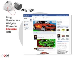 engage Blog Newsletters Widgets Converse  Socialize Rate 