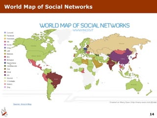 World Map of Social Networks




  Source: Vinco’s Blog




                               14
 