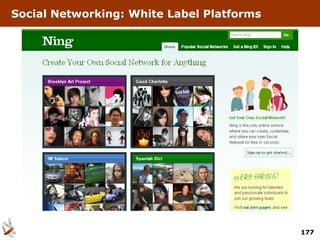 Social Networking: White Label Platforms




                                           177
 