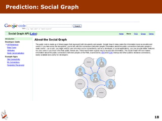 Prediction: Social Graph




                           18
 