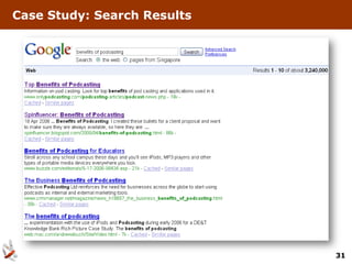Case Study: Search Results




                             31
 
