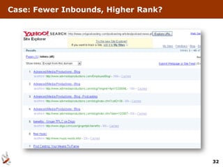 Case: Fewer Inbounds, Higher Rank?




                                     32
 