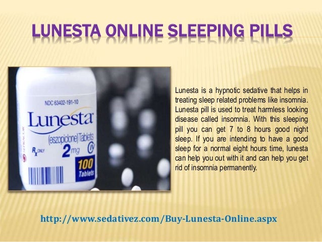 Lunesta prescription online