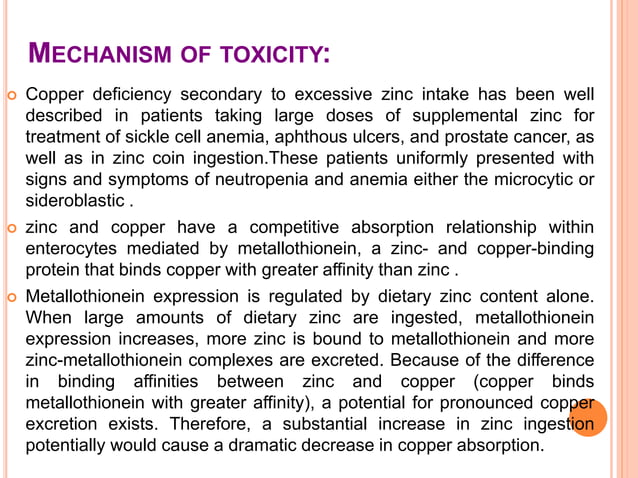 research paper on zinc toxicity